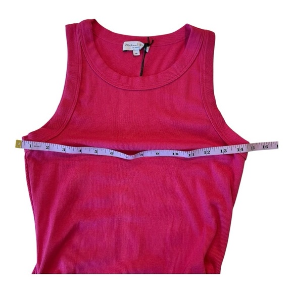 Michael Stars Demi Magenta Pink Sleeveless Ruched Tank Knit Dress SF2557P MP NEW - Picture 10 of 14